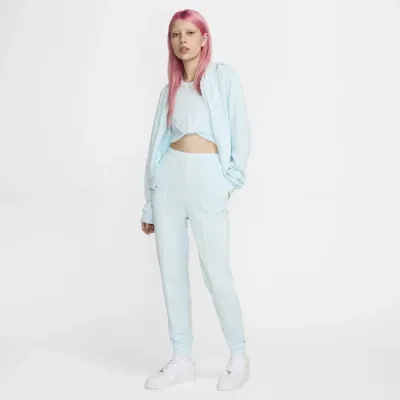 Nike Sportswear Chill Terry sweat zippé à capuche loose femme bleu glace FN2415-474