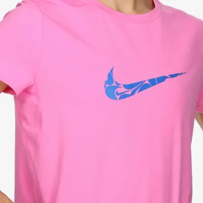 Nike One Swoosh Dri-FIT t-shirt running manches courtes femme rose fluo FN2618-675