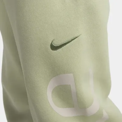 Nike Sportswear Phoenix Fleece pantalon jogging oversized logo femme vert amande FN2552-371