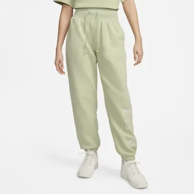 Nike Sportswear Phoenix Fleece pantalon jogging oversized logo femme vert amande FN2552-371