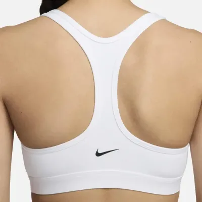 Nike Swoosh brassière sport légère sans rembourrage graphic femme blanc FN2898-605