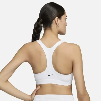 Nike Swoosh brassière sport légère sans rembourrage graphic femme blanc FN2898-605