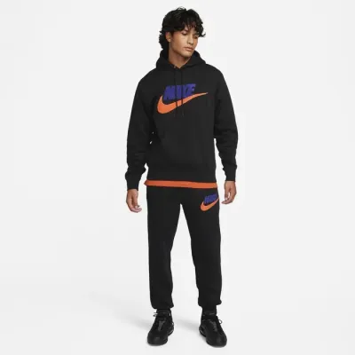Nike Club Fleece jogger pantalon survêtement homme noir logo multicolore FN3094-010