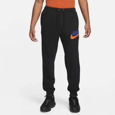 Nike Club Fleece jogger pantalon survêtement homme noir logo multicolore FN3094-010