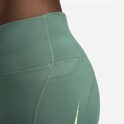 Nike Fast legging running 7/8 taille mi-haute avec poches femme vert sauge FN3268-010