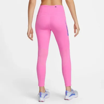 Nike Fast legging running 7/8 taille mi-haute avec poches femme vert sauge FN3268-010