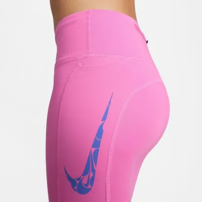 Nike Fast legging running 7/8 taille mi-haute avec poches femme vert sauge FN3268-010