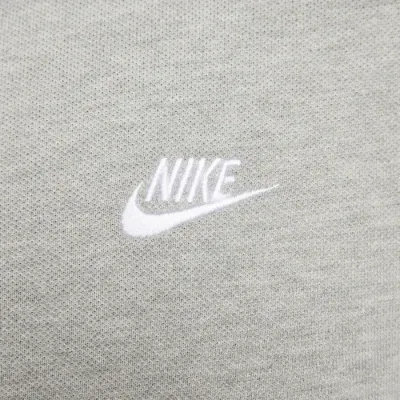 Nike Club polo manches courtes homme gris chiné logo Swoosh brodé FN3894-063