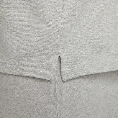 Nike Club polo manches courtes homme gris chiné logo Swoosh brodé FN3894-063