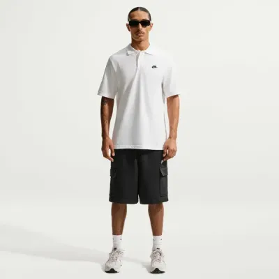 Nike Club polo manches courtes homme blanc logo Swoosh brodé FN3894-100