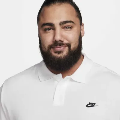 Nike Club polo manches courtes homme blanc logo Swoosh brodé FN3894-100