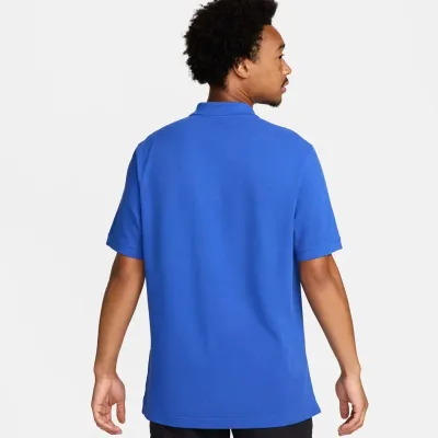 Nike Club polo manches courtes homme bleu royal logo Swoosh brodé FN3894-480