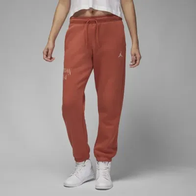 Jordan Brooklyn Fleece pantalon jogging femme terracotta logo Jumpman FN5440-209