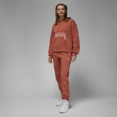 Jordan Brooklyn Fleece pantalon jogging femme terracotta logo Jumpman FN5440-209