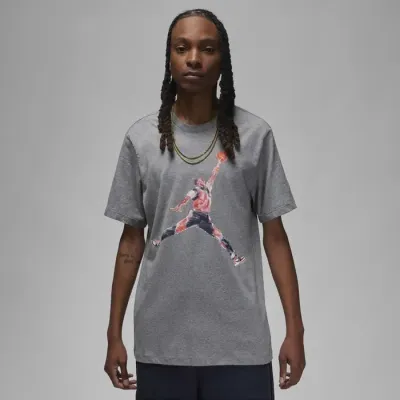 Jordan Brand t-shirt Jumpman aquarelle homme gris chiné FN5980-091