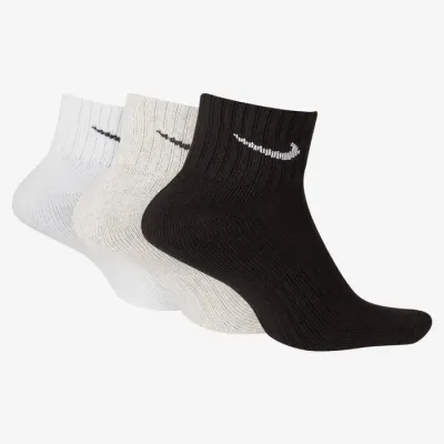 Chaussettes Nike Cushioned Ankle Socks lot de 3 paires blanc gris et noir avec amorti confortable