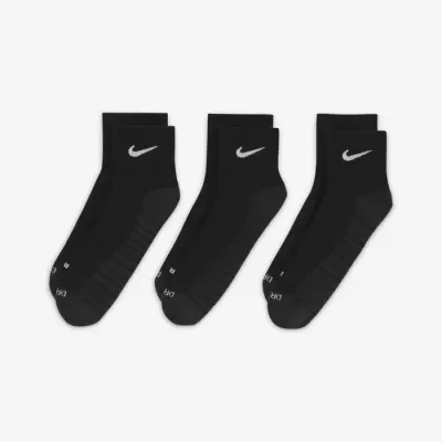Chaussettes Nike Everyday Max Cushioned Training noires lot de 3 paires avec amorti renforcé pour entraînement