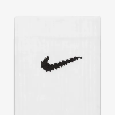 Chaussettes Nike Everyday Plus Cushioned Training Crew blanches lot de 3 paires avec amorti pour sport et entraînement