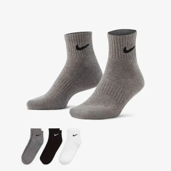 EVERYDAY CUSHIONED TRAINING ANKLE SOCKS (3 PAIRS)
