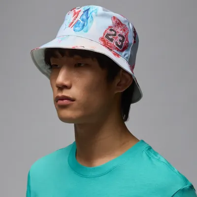 Bob réversible Jordan Apex HV1096-133 multicolore avec logo Jumpman brodé et tissu ripstop