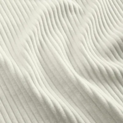 Jupe midi Nike Sportswear Chill Rib beige pour femme coupe slim en maille côtelée avec fente latérale