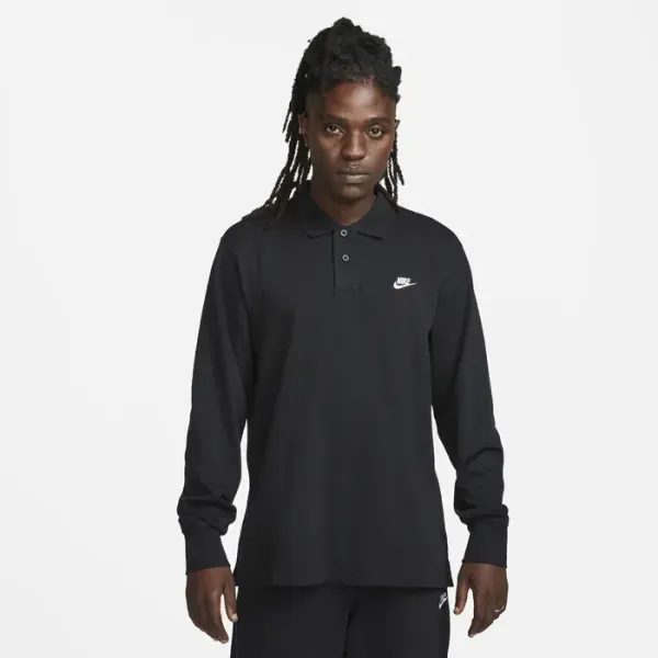 NIKE CLUB LONG-SLEEVE KNIT POLO