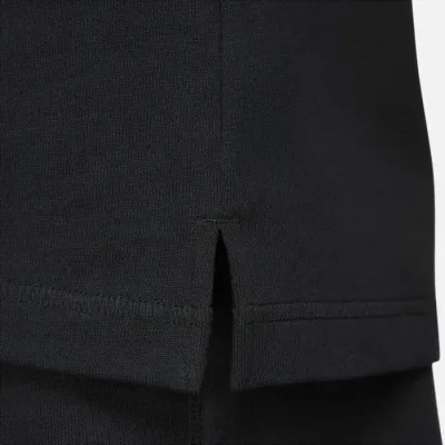 Polo Nike Club manches longues noir pour homme en maille douce et confortable style casual premium FQ3417-010
