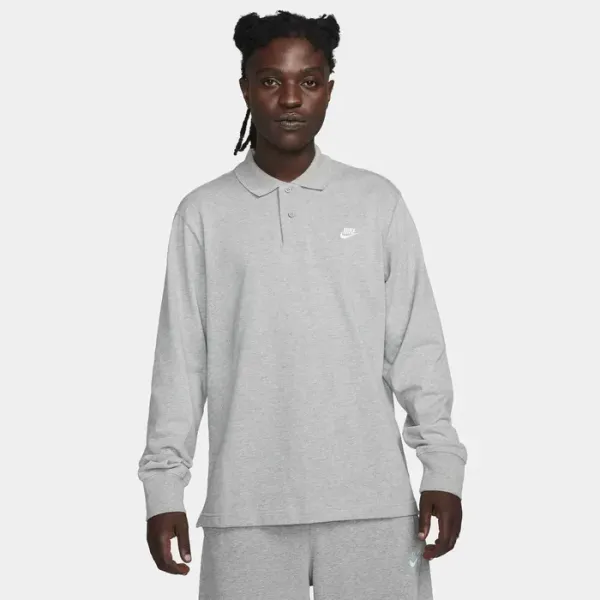 NIKE CLUB LONG-SLEEVE KNIT POLO