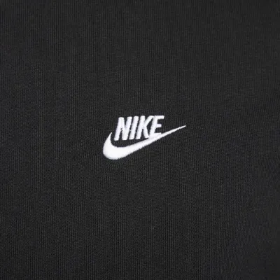 Veste Nike Club Knit noire pour homme avec fermeture zippée intégrale style sportswear et casual FQ3426-010