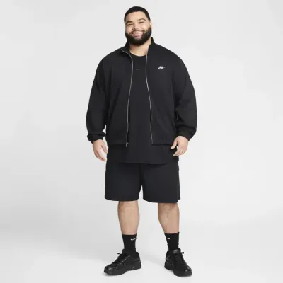 Veste Nike Club Knit noire pour homme avec fermeture zippée intégrale style sportswear et casual FQ3426-010