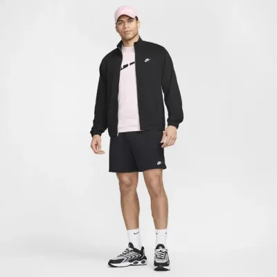 Veste Nike Club Knit noire pour homme avec fermeture zippée intégrale style sportswear et casual FQ3426-010
