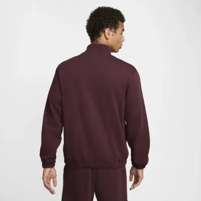 Veste Nike Club Knit bordeaux pour homme avec fermeture zippée intégrale style sportswear confortable FQ3426-652