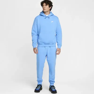 Pantalon de jogging Nike Club Knit bleu ciel pour homme avec taille élastique et coupe confortable sportswear FQ4330-412