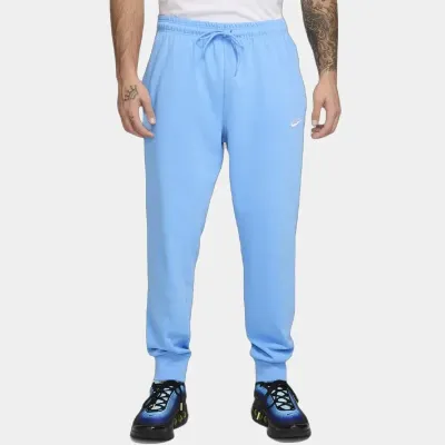 Pantalon de jogging Nike Club Knit bleu ciel pour homme avec taille élastique et coupe confortable sportswear FQ4330-412