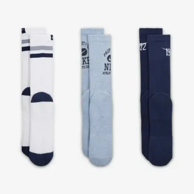 Chaussettes Nike FQ0325-902 multicolores inspirées du style varsity universitaire américain