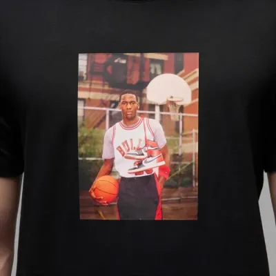 T-shirt Jordan HJ2354-010 noir homme en coton doux avec style basketball iconique