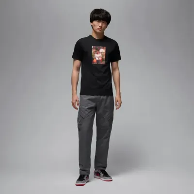 T-shirt Jordan HJ2354-010 noir homme en coton doux avec style basketball iconique