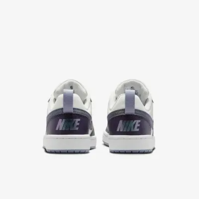 Nike Court Borough Low Recraft blanc et violet pour enfant avec semelle confortable et style casual IB0716-001