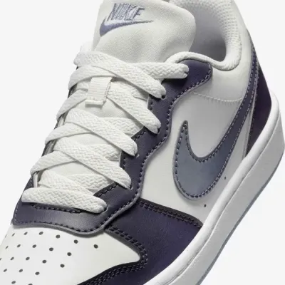 Nike Court Borough Low Recraft blanc et violet pour enfant avec semelle confortable et style casual IB0716-001