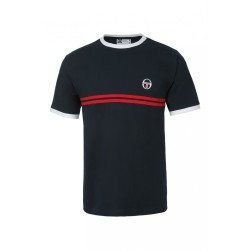 SUPER MAC 2 t-shirt sergio tacchini noir et rouge 