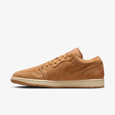 Air Jordan 1 Low SE homme marron camel en daim référence HV4089-200