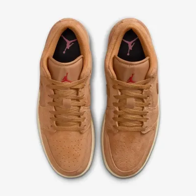 Air Jordan 1 Low SE homme marron camel en daim référence HV4089-200