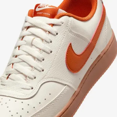 Nike Court Vision Low homme blanc cassé et orange référence HV4506-100