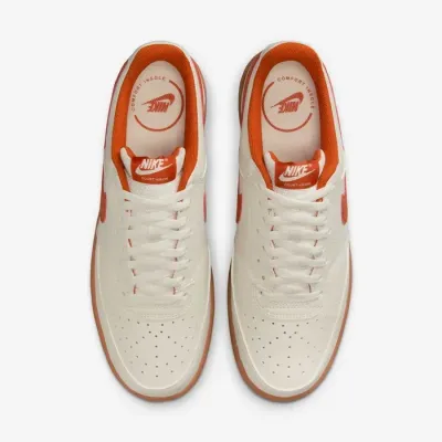 Nike Court Vision Low homme blanc cassé et orange référence HV4506-100