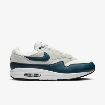 Nike Air Max 1 Essential homme blanc et bleu pétrole référence FZ5808-103