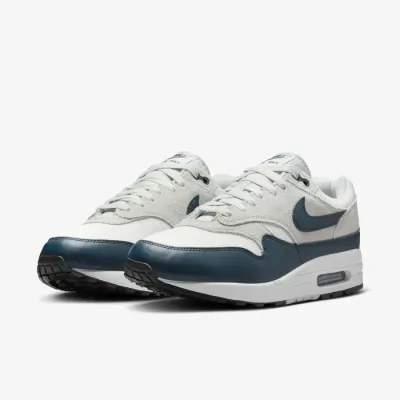 Nike Air Max 1 Essential homme blanc et bleu pétrole référence FZ5808-103