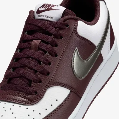Nike Court Vision Low femme bordeaux et blanc référence IM7647-100