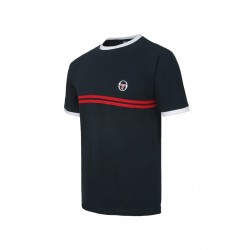 SUPER MAC 2 t-shirt sergio tacchini noir et rouge 