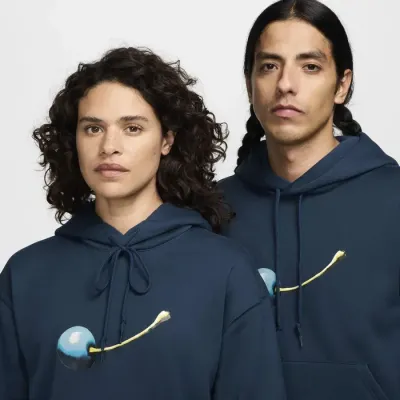 Sweat à capuche Nike SB Fleece Pullover Skate bleu marine référence FV7367-478