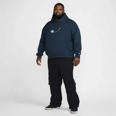 Sweat à capuche Nike SB Fleece Pullover Skate bleu marine référence FV7367-478
